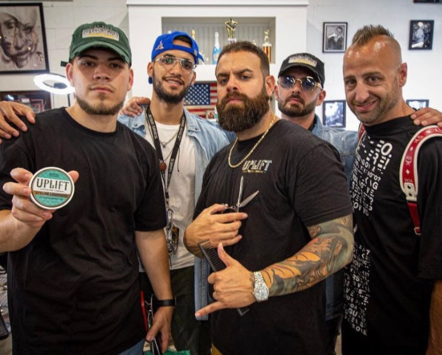 Pomade,Hairstyle,Barber,Barbershop,Evolve,Addiction awareness,Hair products,Behavioral addiction,Paul Mitchell,Distributor,style,University,Sports,Beard,Motorcycles,Healthcare,Hair gel,Beauty salon,AA,Men's Style & Grooming,Inked and Sexy or Curls - Natur