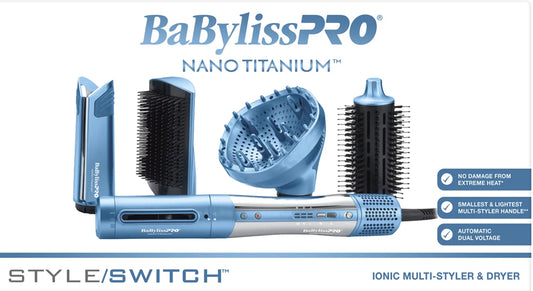BaBylissPRO Nano Titanium™ Style/Switch Ionic Multi-Styler & Dryer