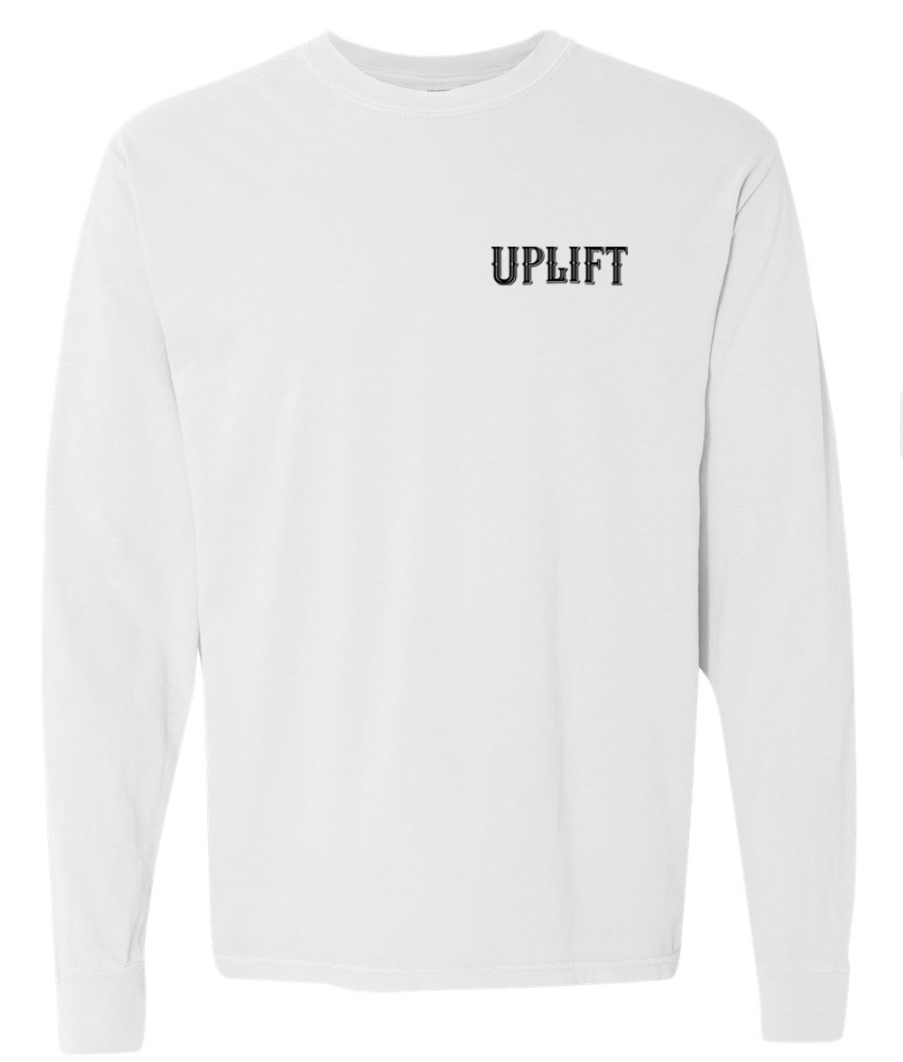 Uplift Passion + Purpose  - Long Sleeve Tee - White